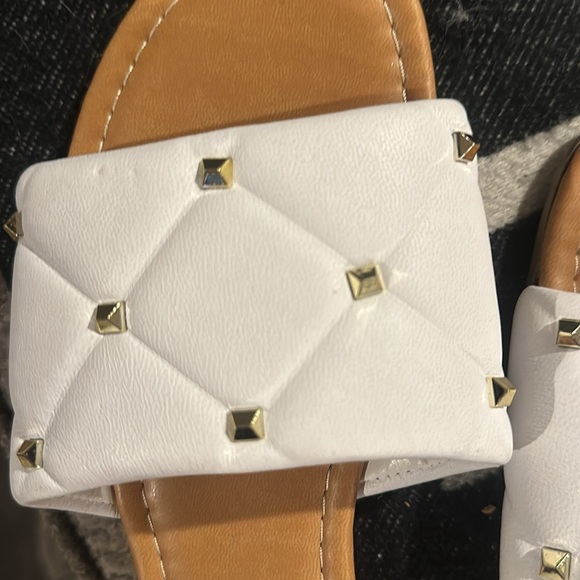 Mariella Leather Sandal Slides-size 9 - Picture 4 of 6